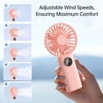 thumbnail image 3 of fan,With 5 Silent Fan Handheld Fan Woman Office Battery Cover Wind Speed By Usb Portable Fan Handheld Silent Operation Speed Office And Fan Support Usb And Cover Suitable Children Operation By, 3 of 7