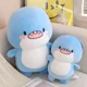 thumbnail image 4 of Juguetes de peluche de tiburón azul para bebés y niños, muñecos de simulación de tiburón, cojín de almohada de lectura de animales suaves, 10 CM, 18 CM, 30 CM, 45CM, 4 of 4