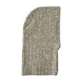 thumbnail image 1 of Gorros de lana clásicos para mujer, pasamontañas de punto liso, de punto acanalado, con capucha y sin cierre, de poliéster., 1 of 4