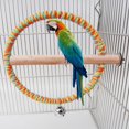 thumbnail image 3 of Percha de Pájaro de Natural para Mascotas, Soporte de Columpio para Loros, Jaula de Pollo para Periquitos Y Guacamayos, Juguete de Hamaca naranja Colco Perca de pájaro, 3 of 6