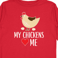 thumbnail image 4 of Inktastic My Chickens Love Me Boys or Girls Long Sleeve Toddler T-Shirt, 4 of 5