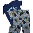thumbnail image 3 of Quad Seven Boys Pajama Set Cozy Graphic Printed Short Sleeve Sleep Shirt and Pajama Pants 2 Piece, 3 of 7