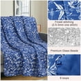 thumbnail image 6 of Teler Weighted Blanket for Adults 20 lbs, 48" x 72" Cooling Printed Heavy Blanket for Bed Sofa, Navy Blue, 6 of 7