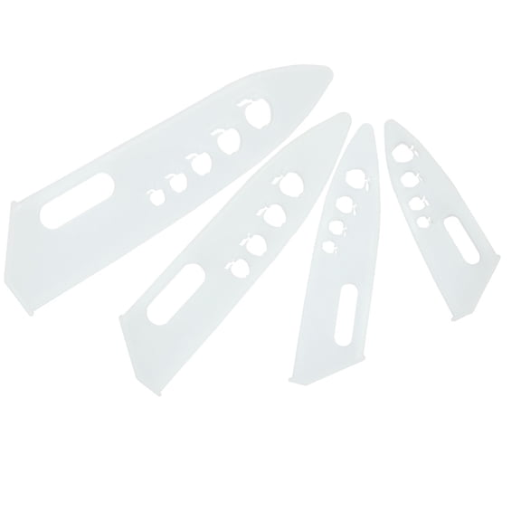 MLINS 4pcs Plastic Kitchen Protector Cover for 3/4/5/6 Inches (Transparent)
