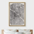 thumbnail image 3 of IDEA4WALL Framed Canvas Wall Art Minimal Black Gray Distressed Wood Tree Rings Retro Art Rustic Duotone Abstract Print Relax/Calm for Living Room, Bedroom, Office - Natural 24"x36", 3 of 5