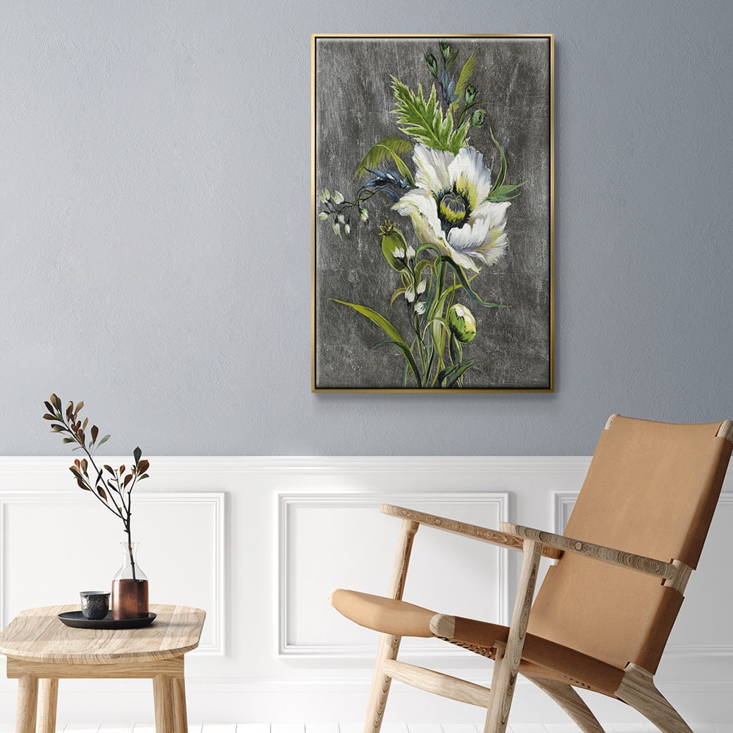 Sunny Sunday II Framed Premium Gallery Wrapped Canvas - Ready to Hang - 27 x 41 - Gold Floating Frame