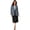 Mystic Pine Mini Plaid, variant on Women's Plus Size Two Piece Single Breasted Jacket Skirt Suit Set