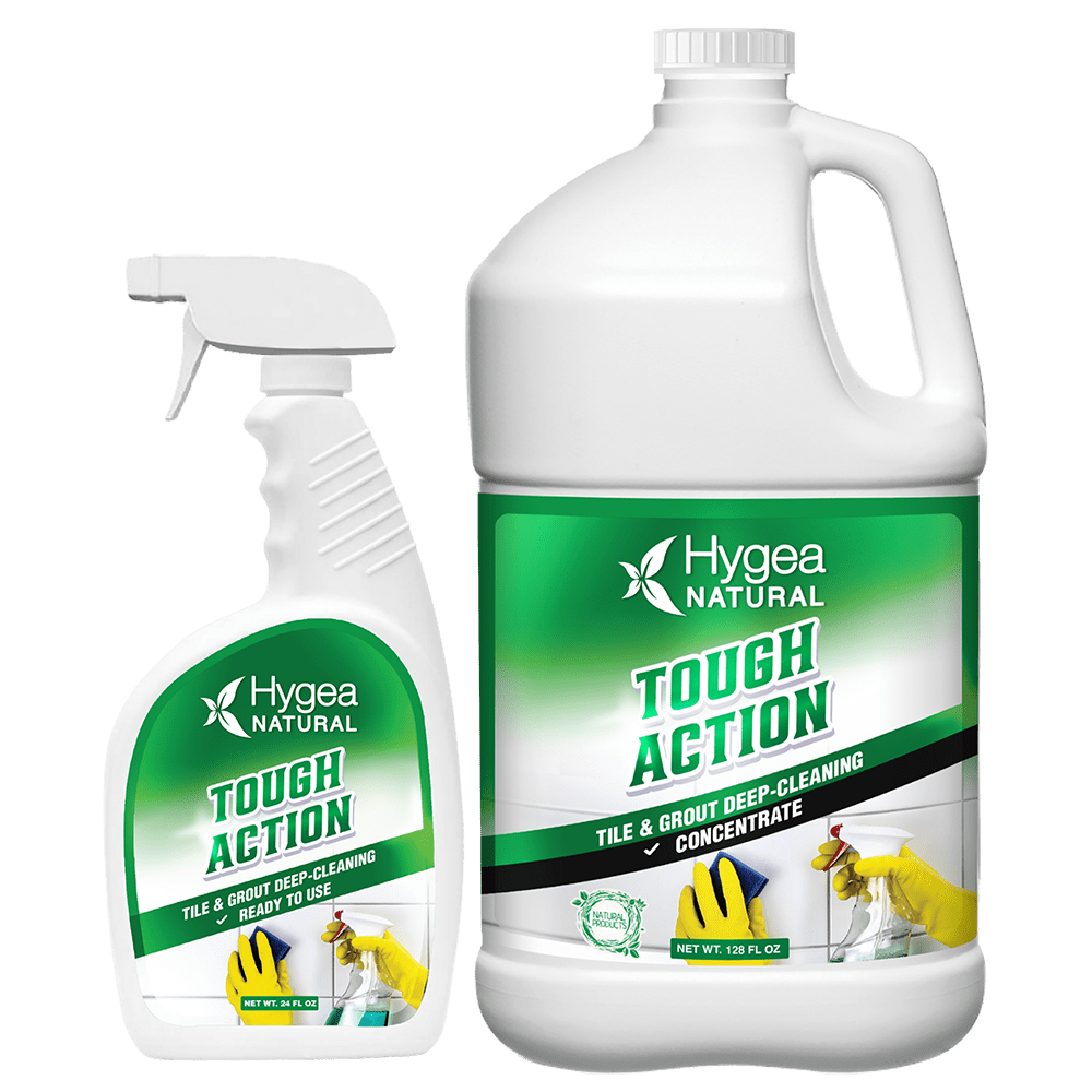 Tough Action Tile & Grout Deep Cleaning Concentrate kit by Hygea