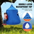 thumbnail image 3 of VEVOR Hanging Tree Tent, 330 LBS Capacity Hanging Tent Swing for Indoor and Outdoor Hammock Sensory Swing Chair w/LED Lights String, Inflatable Base, Ceiling Swing Pod Play Tent for Kids & Adults, 3 of 9