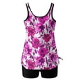 thumbnail image 4 of REDARER Ensemble Tankini Deux Pièces à Imprimé Floral avec Short de Bain Assorti pour Femmes Plage, 4 of 5