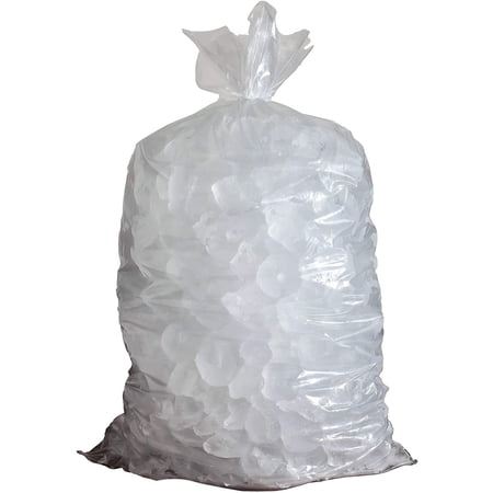 Aluf Plastics 0.6 MIL Clear Poly 5 lb Ice Buckets Liners Poly Food Bags - 8" x 3" x 15" - Pack of 1000 - For Ice, Fruits, Vegetables, Cheese, Meat, & Frozen Products