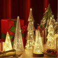 thumbnail image 2 of Figuras de árbol de Navidad LOYIM Mercury Glass con luces LED, 2 of 6