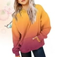 thumbnail image 2 of ZXLBBD Girls Hooded Pullover Sweatshirt Long Sleeve Cute Oversized Top Sportswear for Teen Kids Casual Comfort Soft Daily Wear, 2 of 6