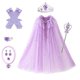 thumbnail image 1 of Gibobby Chamarra de forro polar para niños y niñasNiños pequeños bebés niñas estampado Primavera Verano sin mangas princesa rendimiento abrigo capa pulse(Morado, 6-8 Años), 1 of 5