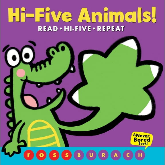 Pre-Owned Hi-Five Animals! (a Never Bored Book!) (Board book) 1338245678 9781338245677