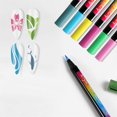 thumbnail image 5 of 12Colors Soft Headed Acrylic Marker Pen Safe and Quick Drying Pet Nail Art Graffiti DIY Water-based Watercolor Pen, 5 of 8