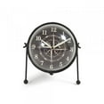 thumbnail image 1 of Zentique PC081 8 x 8 x 8 Po Horloge en Fer Rond&44; Noir et Blanc, 1 of 1