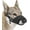 Black, variant on Dog Muzzle, Air Mesh Breathable Puppy Muzzle Dog Muzzles Adjustable Soft Muzzle for Large Dog Medium Sized Small Dogs for Biting Barking with Reflective Straps (Black, L)