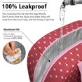 thumbnail image 4 of Insulated Lunch Bag for Women, Floral Print Oxford Fabric Lunch Box, Leakproof Thermal Cooler Tote for Work, School & Picnic, Christmas Vintage Grid Print, 4 of 5