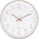 thumbnail image 1 of Grande horloge murale ronde sans bruit de tic-tac moderne pour salon, bureau et cafétéria (o rosa, más rosa) Ormromra LF-0046, 1 of 5