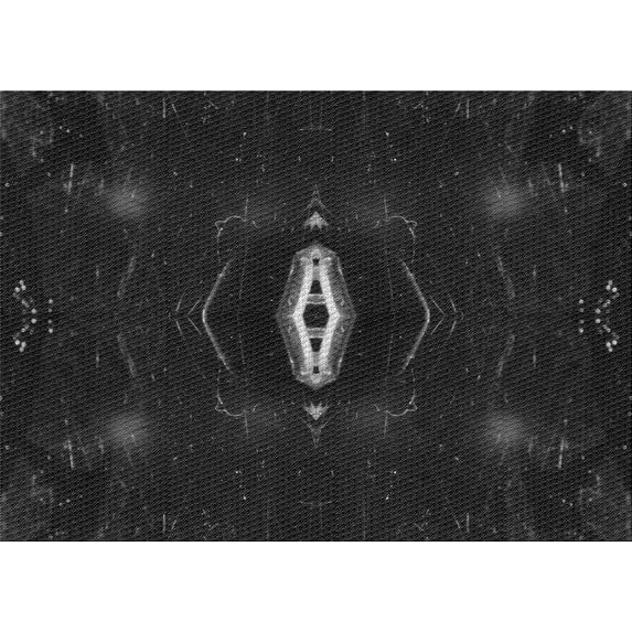 Ahgly Company Machine Washable Indoor Rectangle Transitional Night Black Area Rugs, 2' x 3'