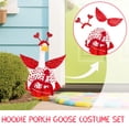thumbnail image 5 of Porch Goose Valentine Outfits Valentines Goose Outfit Lawn Porch Geese Clothes Hearts Goose Outfit for 23" Geese Valentines Outdoor Patio Yard Lawn Art Decoration, Valentines-Style A, 5 of 6