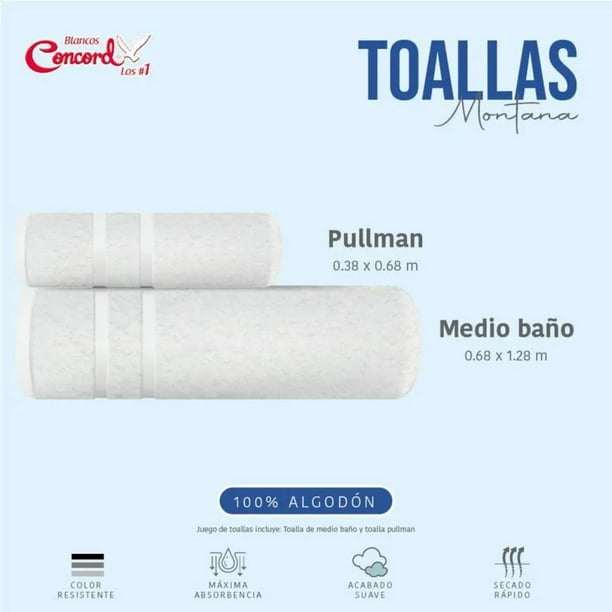 Juego de toallas de baño Colchas Concord Algodón Montana Paja
