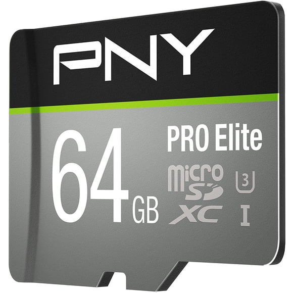 PNY U3 PRO Elite MicroSD Card - 64GB - P-SDUX64U395PROE-GE