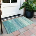 thumbnail image 6 of Addison Rugs Chantille Indoor/Outdoor Transitional Stripes Turquoise Washable Rectangle Rug, 1'8" x 2'6", 6 of 6