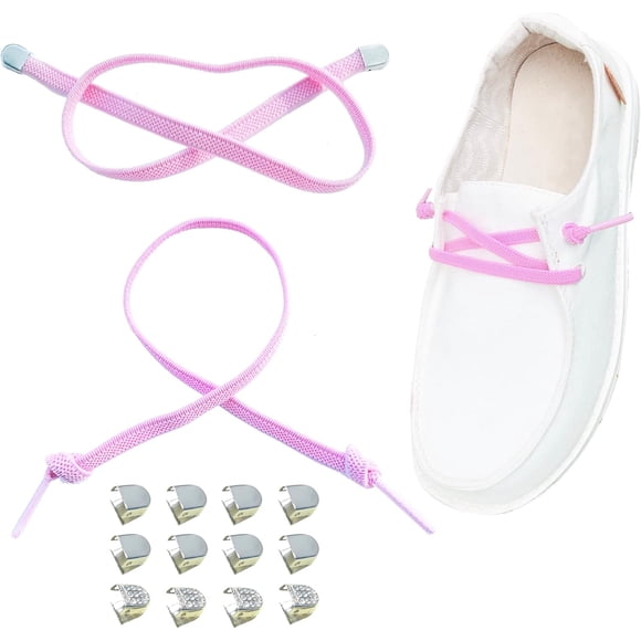 Innovative Shoe Laces Replacement for Hey Dude, 2 Pairs Flat Elastic Replacement Shoelaces for Dudes Shoes Pinkred 14inch (35.5cm) - Perfect for All Your gardening requirements
