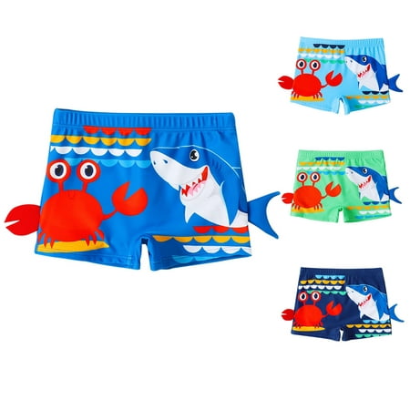 

SILVERCELL Kids Swim Trunk Cartoon Boys Swim Trunks Quick Dry Sun Protection Swimwear Toddler Beach Shorts