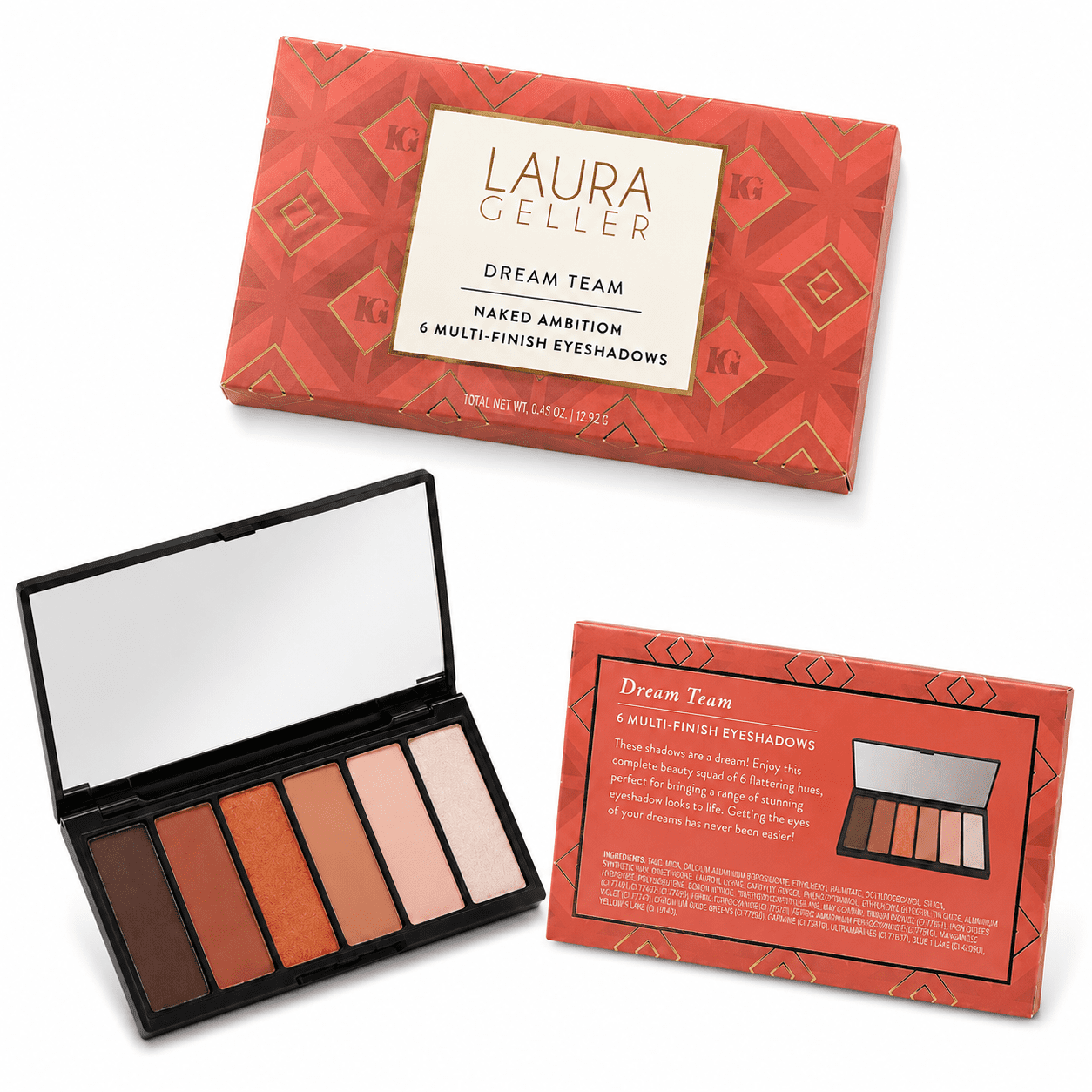 Laura Geller Dream Team Natural  Six  Multi Finish Eyeshadow Pallet