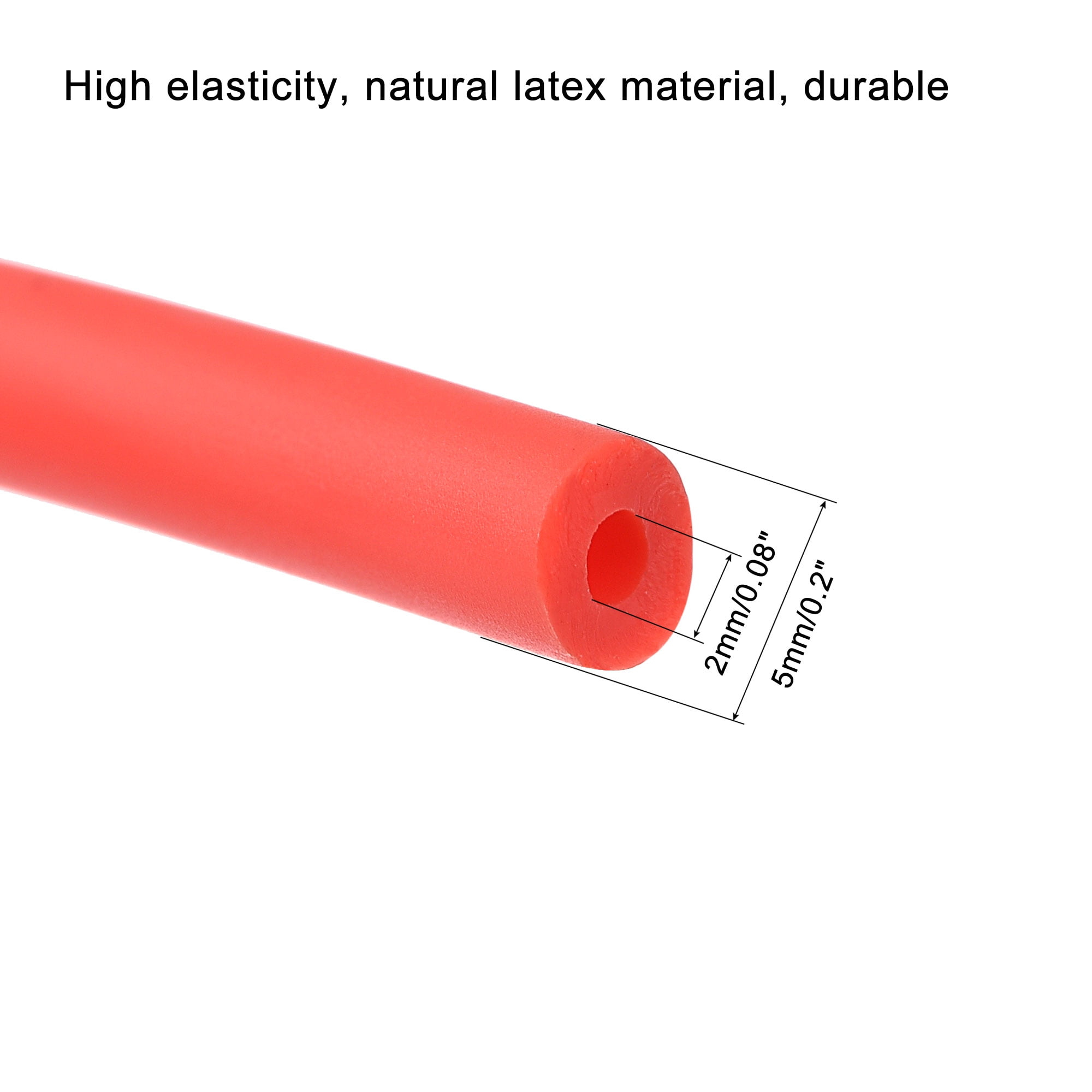 Natural Latex Rubber Hose - High Elasticity Tube 1.8mm To 18mm ID (1M*14MM*18MM)