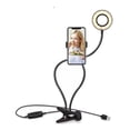 thumbnail image 2 of Aro Led Con Pinza, Soporte Para Celular Flexible y Ajustable MobileCity Negro, 2 of 4