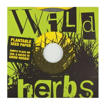- Indoor Gardening Plantable Seed Paper 45 Record, Wild Herbs, Size: 7D By Noted