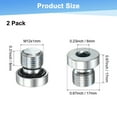 thumbnail image 3 of Uxcell 2-Pack M12x1mm Inner Hex Head Pipe Fitting Plug, Stainless Steel Sensor Socket Plug with Seal O-Ring Sealing Screw, 3 of 6