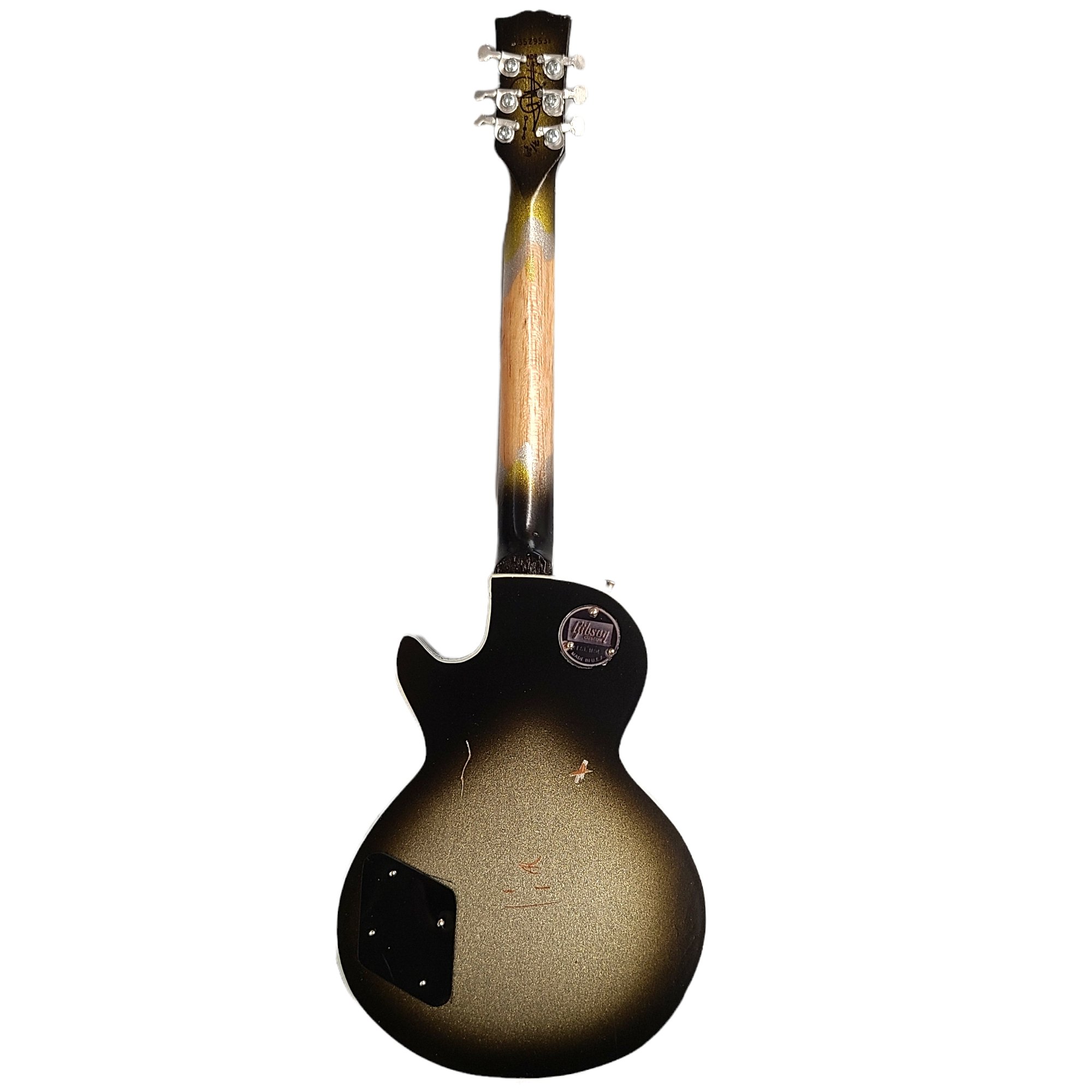 AXE HEAVEN 1979 Les Paul Adam Jones Silver Burst 1:4 Scale Mini Guitar Model, GG-129