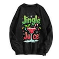 thumbnail image 2 of Chandail à Capuchon Jingle Juice pour Femmes, Décontracté, à Thème de Noël, Col Rond, Manches Longues, Chandail Molletonné, 2 of 4