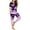 Purple, variant on Womens Pajama Sets Plus Size,Women's Short Sleeve Sleepshirt And Pants Sets Loungewear Pajamas With Pockets on Clearance