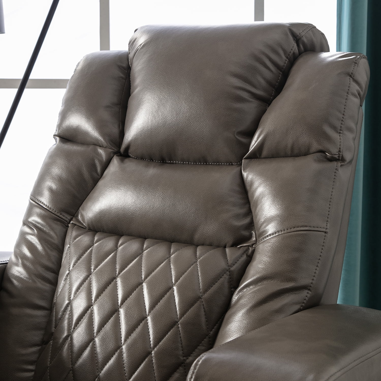 Kadyn Power Motion Recliner, Metal Recliner Chair with USB Charging Port and Hidden Arm Storage, Home Recliner with 2 Convenient Cup Holders Design and 360° Swivel Tray Table, Grey Kadyn Power Motion Recliner, Metal Recliner Chair with USB Charging Port and Hidden Arm Storage, Home Recliner with 2 Convenient Cup Holders Design and 360° Swivel Tray Table, Grey