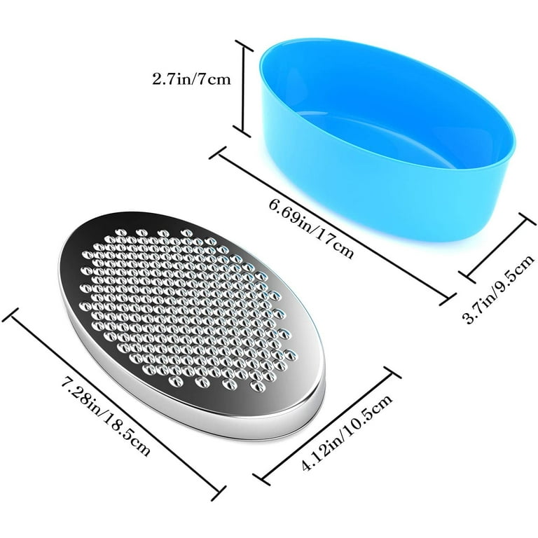 Bpa Free Cheese Grater With Food Storage Container And Lid Suitable For  Cheese, Vegetables And Chocolate (Blue) 