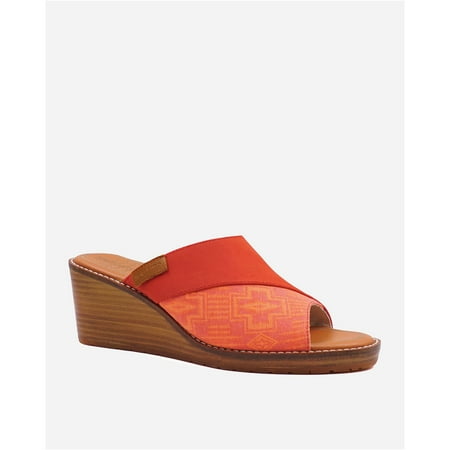 

Pendleton Womens Arcata Wedge Sandals Orange 6 B(M) US