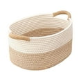 thumbnail image 1 of Rope Woven Baskets for Organizing Woven Rope Storage Basket Modern Baskets Small 35cmx25cmx13cm, 1 of 9