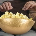 thumbnail image 3 of BESTYASH Golden Iron Popcorn Bowl - 1-Piece Snack Storage Container for Movie , Parties, and Home Use, 3 of 8
