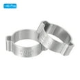 thumbnail image 3 of Uxcell Double Ear Hose Clamps, 304 Stainless Steel O Clips Crimp Rings for Fuel Petrol Pipe Tube Fitting Connections 15-18 mm, 3 of 7