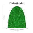 thumbnail image 4 of Rateoe Green Glitter Kids Beanie Warm Knit Beanie Hats Boys Girls Winter Hat Soft Slouchy Hats for Kids, 4 of 7