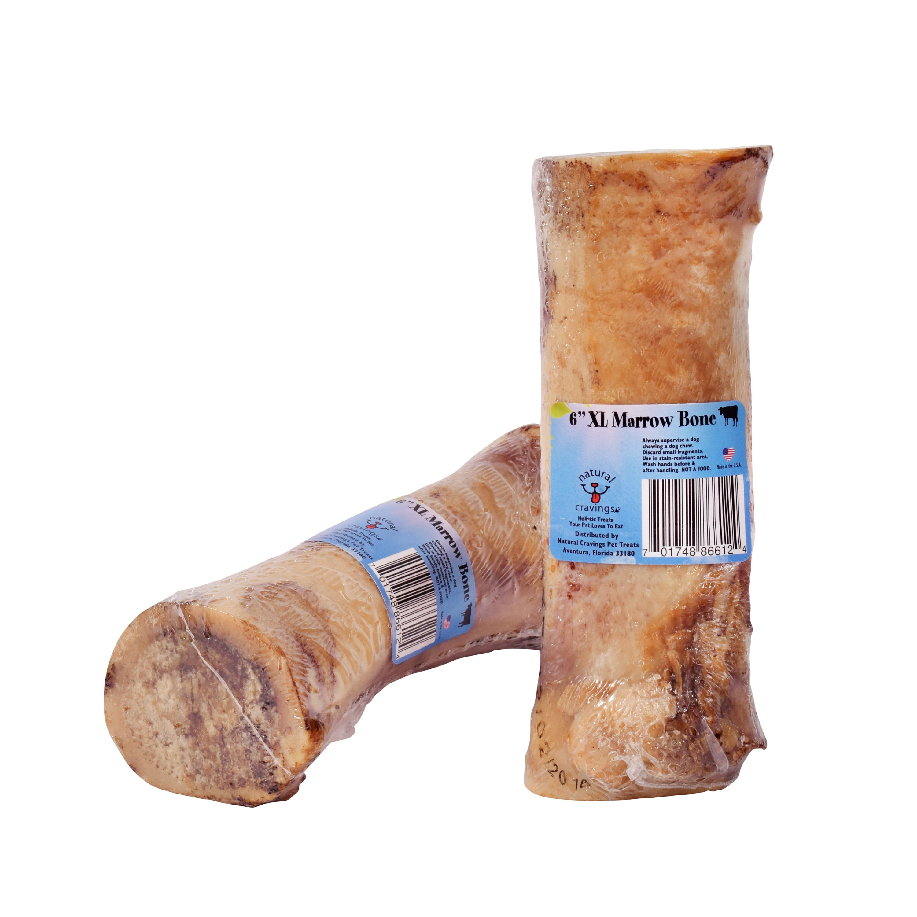 Natural Cravings 6" MARROW BONE Grain Free Medium Breed Beef Bone Dog