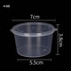 thumbnail image 4 of ¡Oferta de liquidación! Vasos desechables de una sola pieza para salsa de 4 oz, 50 unidades. Recipientes de plástico pequeños de 4 oz con tapa para chupitos de comida. Vasos desechables para, 4 of 8