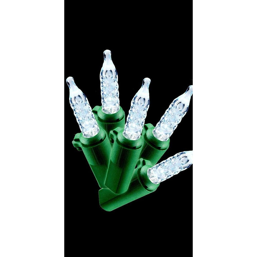 Home Accents Holiday 67.6 ft. 200Light LED Cool White Faceted Lights