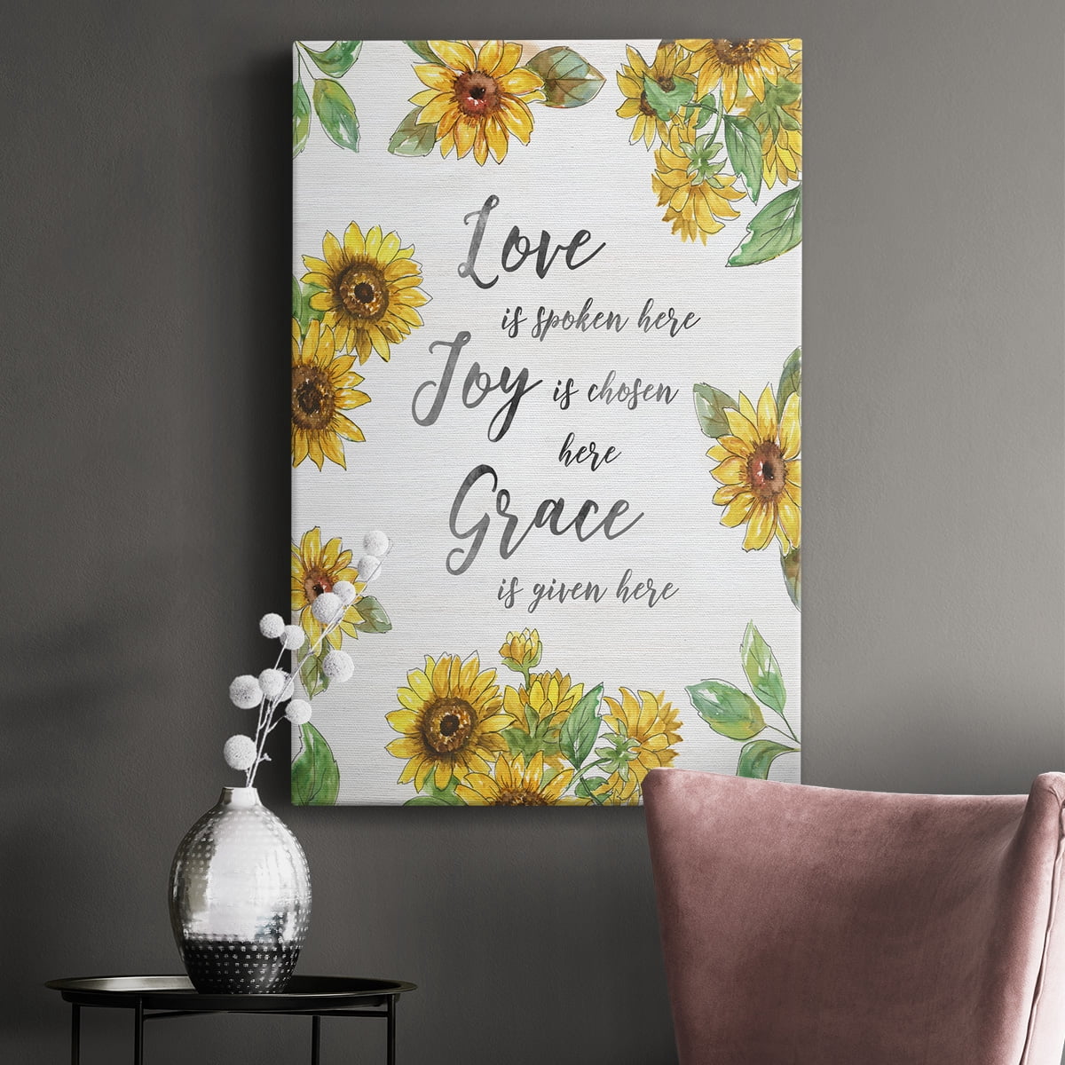 Grace Given Here Premium Gallery Wrapped Canvas - Ready to Hang